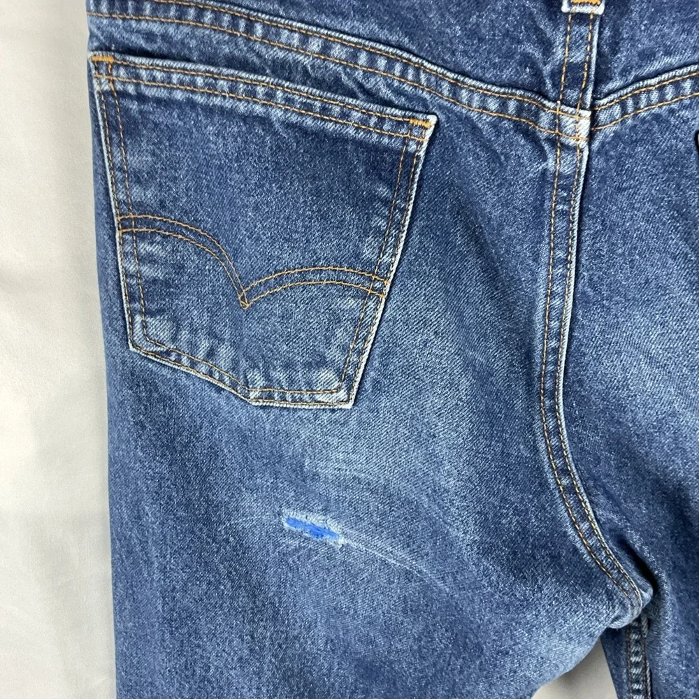 Levi's 517 Orange‎ Tab USA Men's 34x34 Bootcut Blue Vintage 1980's Denim Jeans